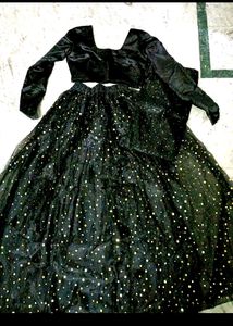 ✨Sparkling Black Lehenga Set