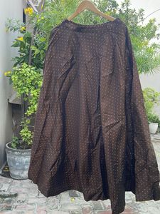 Brown Polka Dot Ethnic Skirt