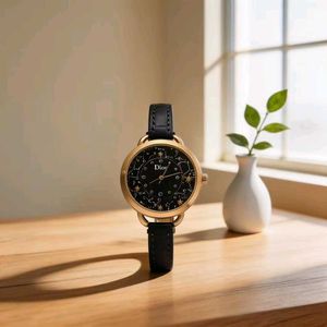Dior Black & Gold Constellation Watch