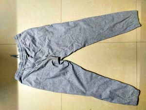 Adidas Grey Logo Sweatpants Jogger For Men