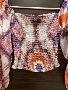 Stylish Long Sleeve Satin Top
