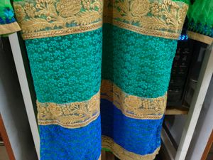 Embroidered Green Kurta