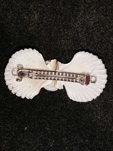 Real(Original) Seashell Hair Clip with Green Gem