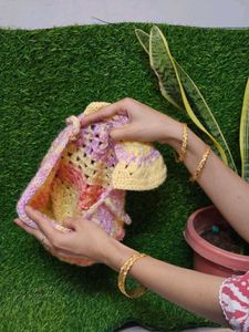 Crocheted Bohemian Shoulder Bag