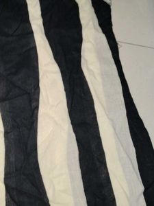 Black &amp; White Striped Kurti