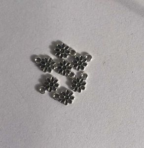 Silver Flower Charms