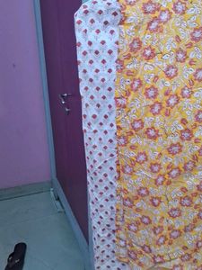 Yellow Floral Print  kurta plazzo n dupatta