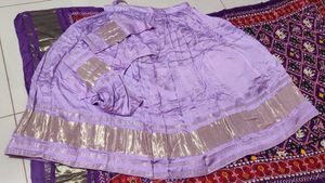 Lavender Lehenga Choli with Gold Accents