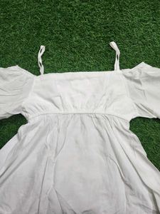 Chic Off-Shoulder White Top