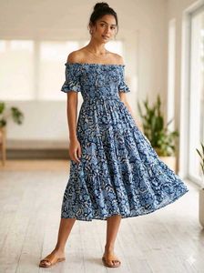 Bohemian Floral Print Maxi Dress