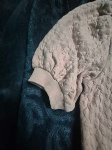 Zudio Textured Puff Sleeve Top (L)