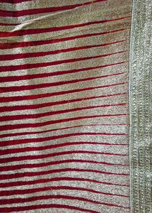Red &amp; Blue Partywear Saree