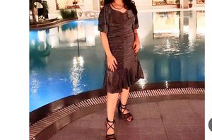 sparkly one piece dress
