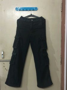 Charcoal Cargo Jeans