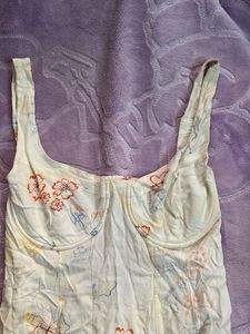 Floral white Mini Dress