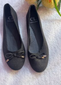 Sparkly Black Ballerina Flats