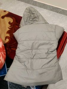 Cozy Padded Jacket with Fur Hood