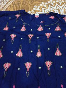 Blue printed Kurta