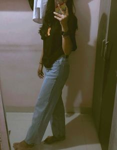 Light Wash Wide Leg Jeans