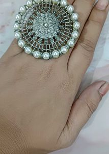 Combo of 3 Pearl and stone Rings