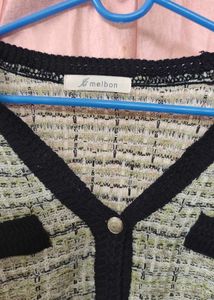 Elegant Tweed Cardigan