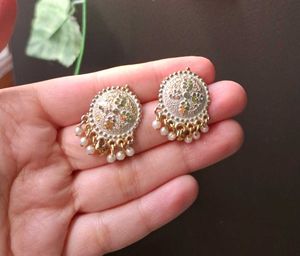 Elegant Ethnic Earrings with Pearls