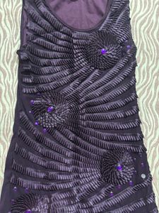Elegant Purple Party Dress