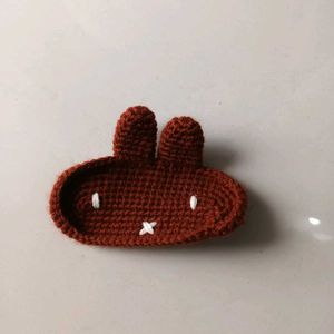 Handmade Crochet miffy glasses holder