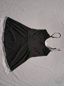 Lace Trimmed Maid Costume Dress