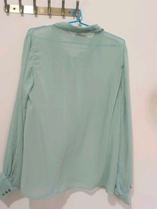 Chic Ruffled Neck Blouse