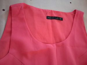 choral color sleeveless top