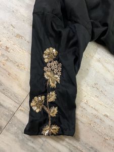 Elegant Black Anarkali Kurta