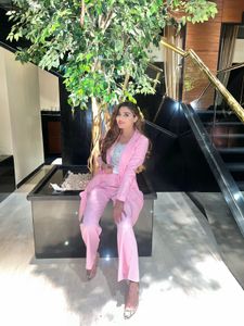 Pink Pant Suit Set