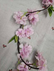 Decorative Mirror with Floral Garland