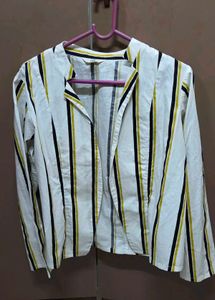 AND Striped Blazer