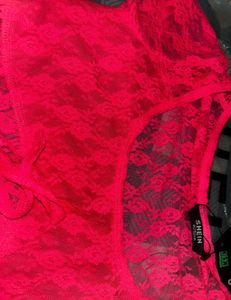 Hot Pink Lace Crop Top