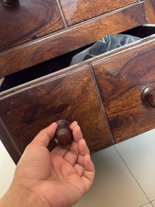 Sheesham Wooden Side Table with Drawers