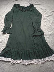 Elegant Dark Green Ethnic Gown