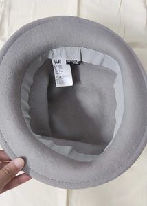 H&amp;M Stylish Grey Fedora Wool Hat