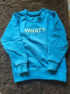 orange and blue 🔵 clourde kids Sweatshirt