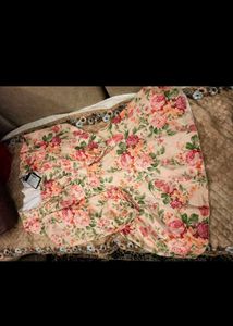 Floral Print Square Neck Dress