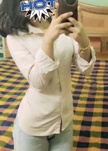 Pink Striped women's Casual Shirt