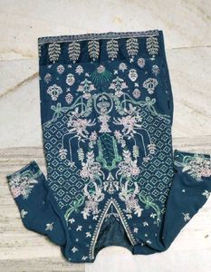 Embroidered Teal Kurta