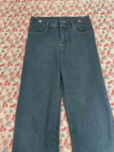 Wide Leg Denim Jeans