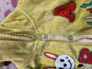Cute Kids Hooded  unisex Jacket for 6-12 months