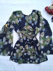 Fairy corset kurti with scarf 🫶🏻