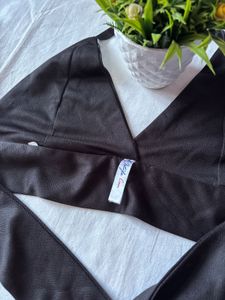 Chic Black Wrap brallette Top