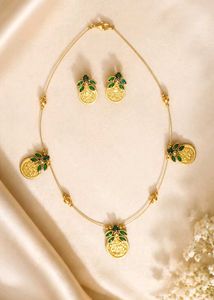 Hand made invisible chain with earrings set