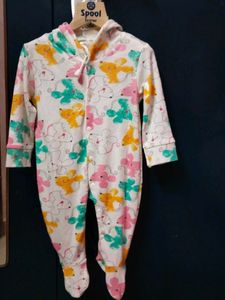 Adorable Mouse Print Footie Pajamas