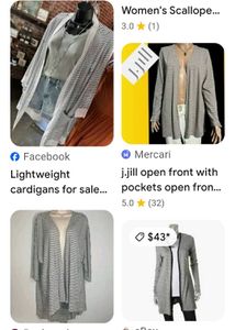 Striped Cardigan &amp; Top Set